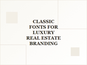 Elegant Classic Fonts for Luxury Housing Branding